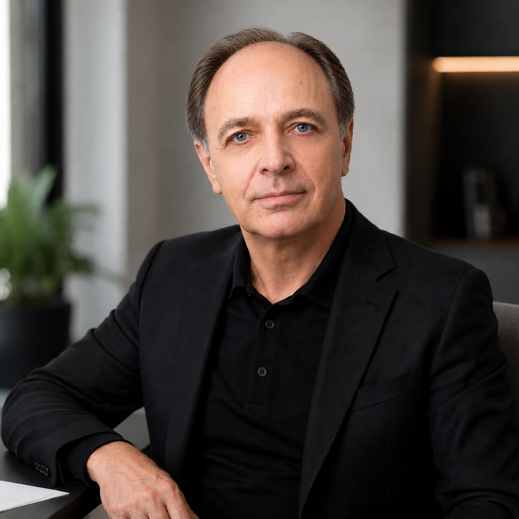 Professional headshot of Dmitry M. Davydov, Founder and Chief Scientific Director of SaluTests